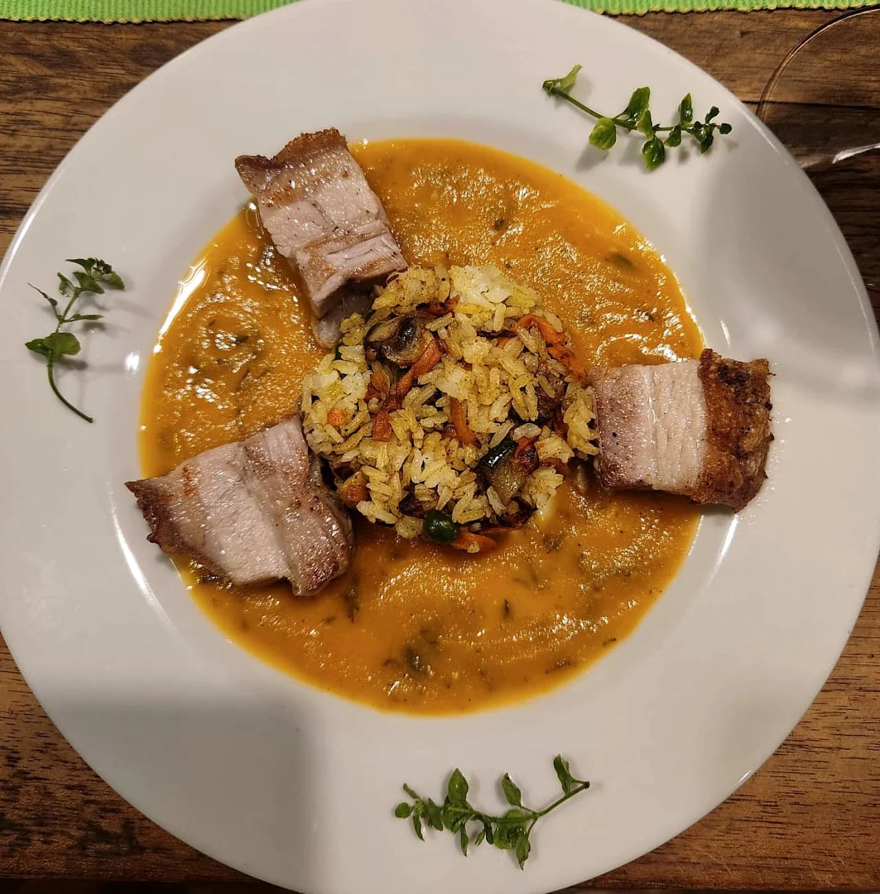 Uno de los platos de la cocina de Fruto Moreno